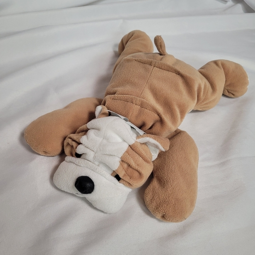 Ty Pillow Pals Bruiser The Bulldog Vintage 1996 Plush Dog Plush 14"